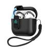 For Airpods 4 Case Magnet Security Lock Cover With Lanyard Full Body Protection Shockproof Earphone Charging Box For Airpods Pro 3 2