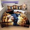 Night Museum Bedding 3 Piece Set HD Print Duvet Cover Pillowcases for Teens Adult Bedroom Decoration Christmas Gift