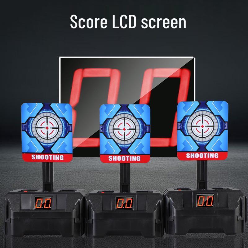 Cross-Border Electronic Target Toy with Lights, Sound Effects, and Detachable Soft Bullet Shooting Practice for Kids