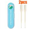 1/2/3pcs Portable Manual Nose Hair Trimmer Double-Head Nose Hair Shaver 360 Rotating Nasal Clippers Safety Nostril Removal Tool