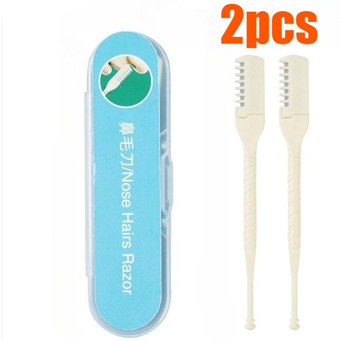 1/2/3pcs Portable Manual Nose Hair Trimmer Double-Head Nose Hair Shaver 360 Rotating Nasal Clippers Safety Nostril Removal Tool