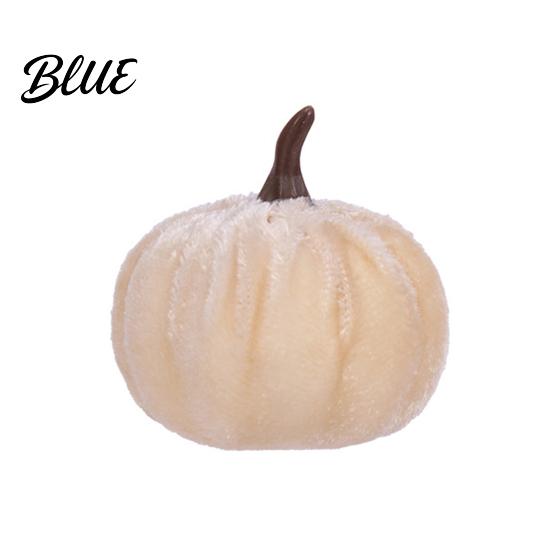 Halloween Festival Decorations Small Velvet Pumpkin Thanksgiving Table Centerpiece Soft Reusable Party Stuffed for Fall Harvest Farmhouse Decoration