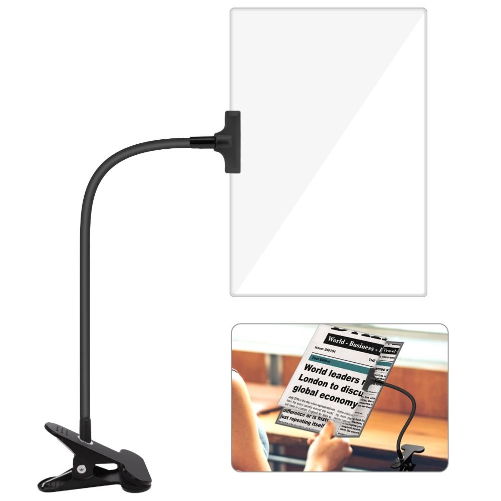 Adjustable Magnifying Glass with Clip Flexible Magnifying Glass 5X Magnifier Magnifying Glass