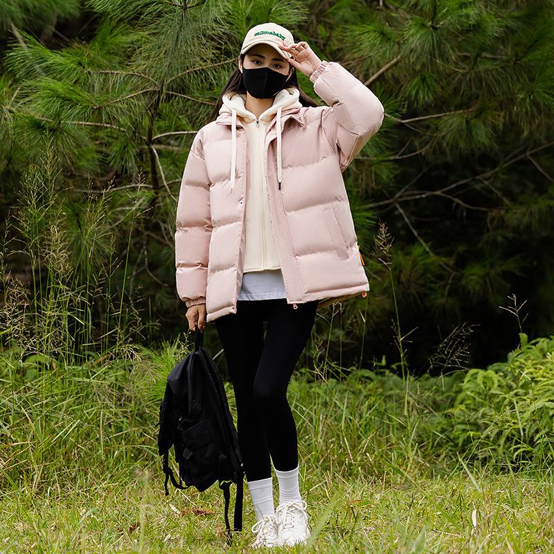 Fake Two-piece Cotton-padded Coat Men's 2025 Winter Thick Casual Hooded Bag Clothes Young Women's Top Thick Coat