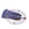 Eizen Nenjuya Women's Prayer Beads, Crystal, Fujiun Stone, Nishijin Weave, Brocade, and Praying Beads Bag. Perfect for Funerals, Wakes, Grave Visits,