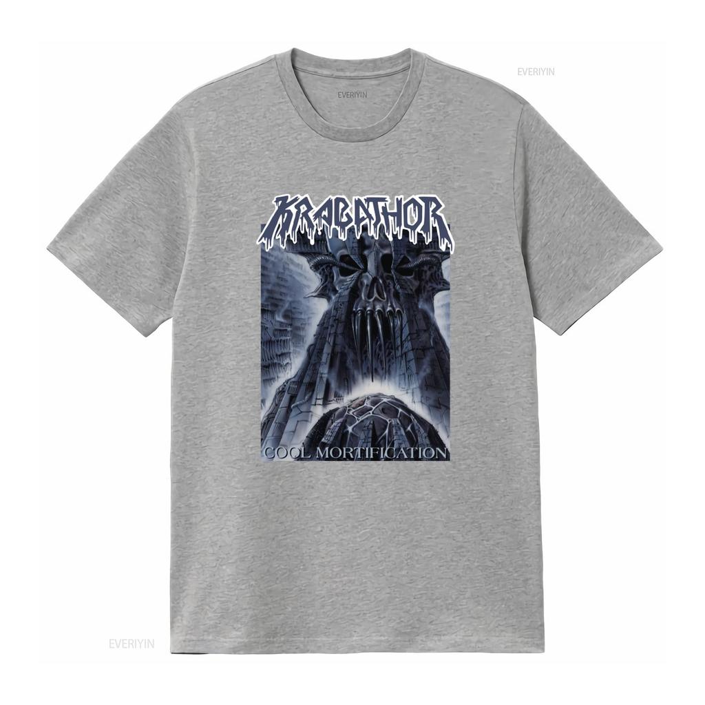 New Dtg T Shirt Krabathor Cool Mortification Gothic Skull Design Size S 7XL Vintage Washed Comfortable Casual Unisex Stretched