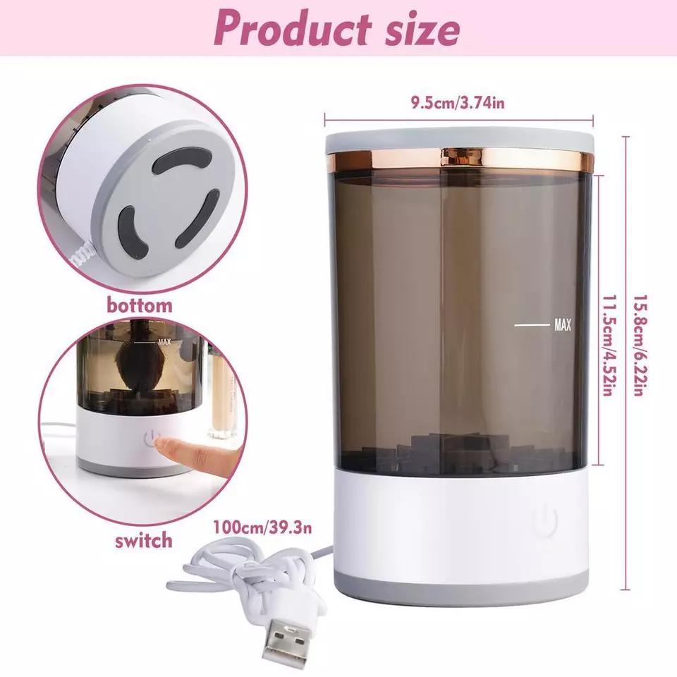 USB Rechargeable Brush Cleaner Electric Automatic Silicone Makeup Brush Cleaner for Makeup Tools