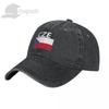 Czech Republic Flag With Letter Washed Cotton Cap Gorras Snapback Caps Baseball Dad Outdoors Travel Sun Hats Casquette