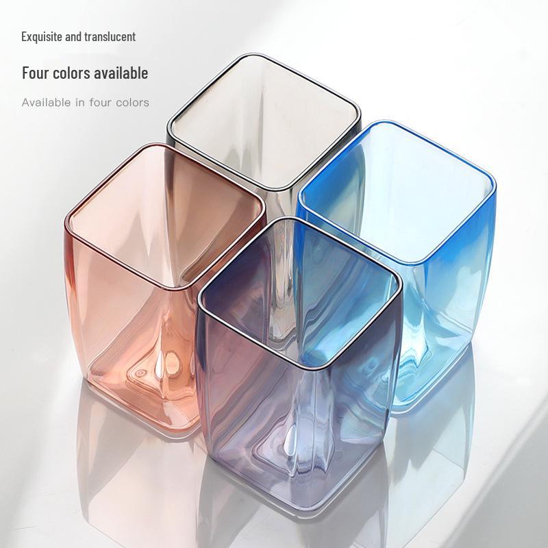 Magnetic Wall-Mounted Toothbrush and Mouthwash Cup Holder Set