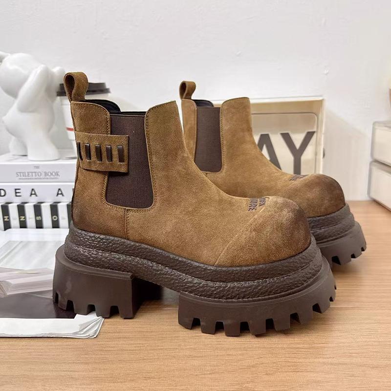 

Ankle Women s Boots High Heels Fashion Suede Platform Shoes for Woman Sport Winter Boots Walking Cozy Chelsea Boots Ladies 40