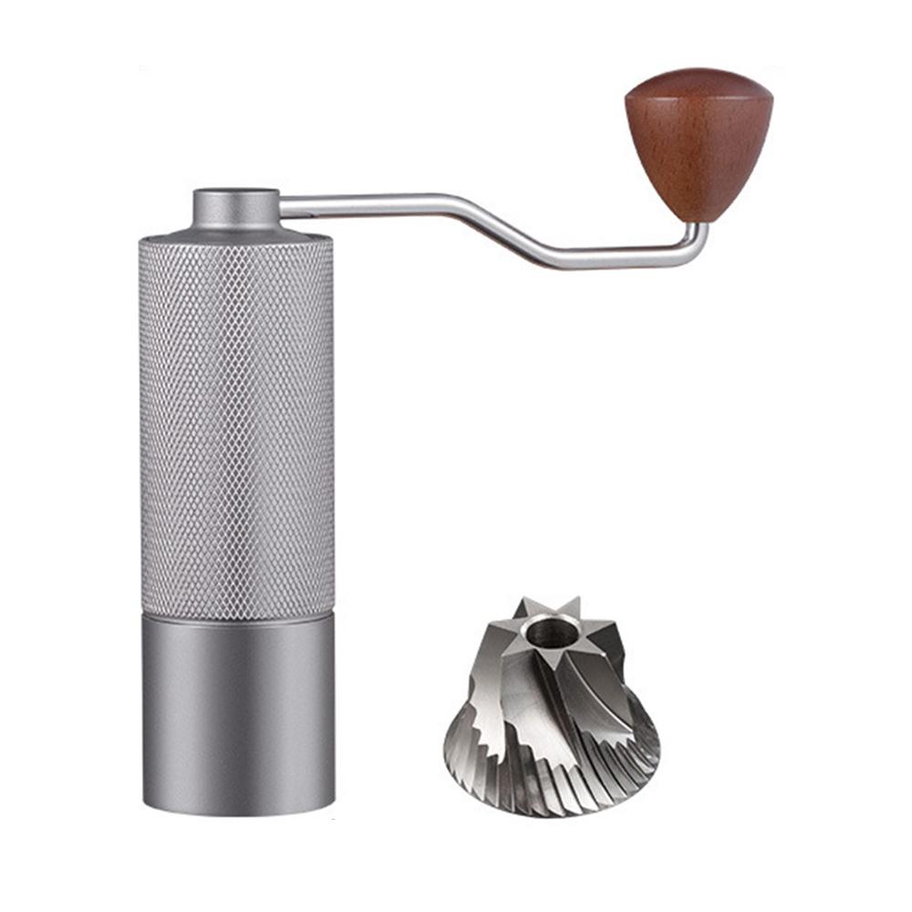 

Manual Coffee Grinder Hand Crank Mill 7 Blade Burr Grinder Adjustable Coarseness For Fresh Brew