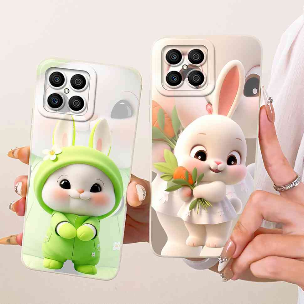 Luxury Pattern For Honor X8 4G Matte Silicone Back Shockproof Full Soft Cover For HonorX8 4G TFY-LX1 TFY-LX2 Fundas