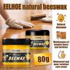 EELHOE Natural Beeswax Wood Floor Furniture Polishing Maintenance Wax Waterproof and Wear-resistant Care Cream 80g