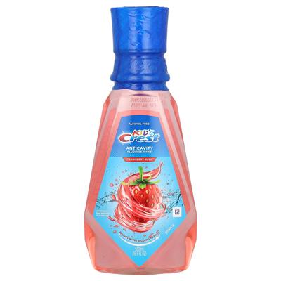 Children's, Anti-cavity Fluoride Mouthwash, Alcohol-Free, Strawberry Rush, 16.9 Fl Oz (500 Ml)