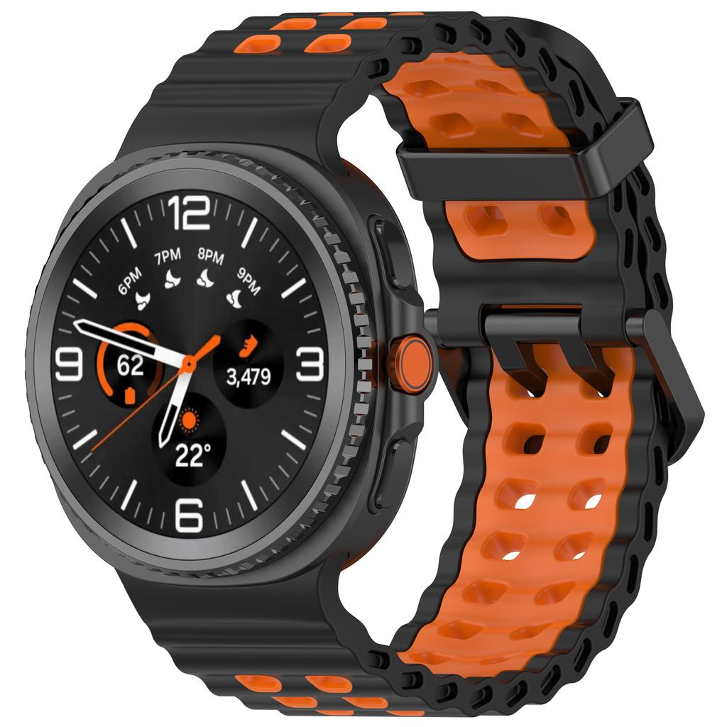 Ocean Silicone Strap for Samsung Galaxy Watch 8 40mm 44mm/8 Classic 46mm Bracelet Breathable Wristband for Galaxy Watch 8 Band