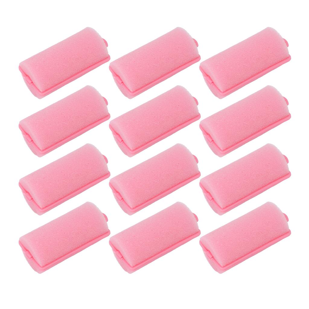 12pcs Foam Sponge Hair Roller Professional Home Salon Portable Soft Hair Curler Styling Tool