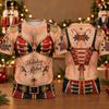 Falscher haariger Bauch Weihnachten T-Shirt 2026 Neu Herren Kurzarm 3D Lustiger Illusionsdruck Festliches BH Neuheit Weihnachten Party Outfit T-Shirt