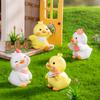 Anime Figure Little Yellow Duck Model Decoration Cute Car Mounted Ornaments Accessories Creative Cute Mini Ornaments Gifts