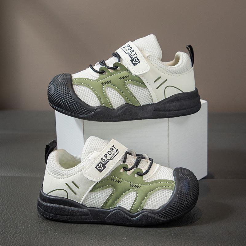 

2026 Spring Style Children s Mesh Walking Shoes – Toddler Boys & Girls Soft Sole Non-slip Sneakers Size 20: 13.5cm чорний