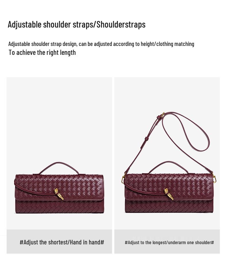 Chinese Style Handmade Woven Accordion Handbag - Crossbody & Shoulder Design for Evening or Casual Use