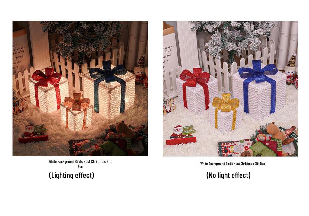 Christmas LED String Lights Gift Set: 3-Piece Decoration for Festive Party Atmosphere