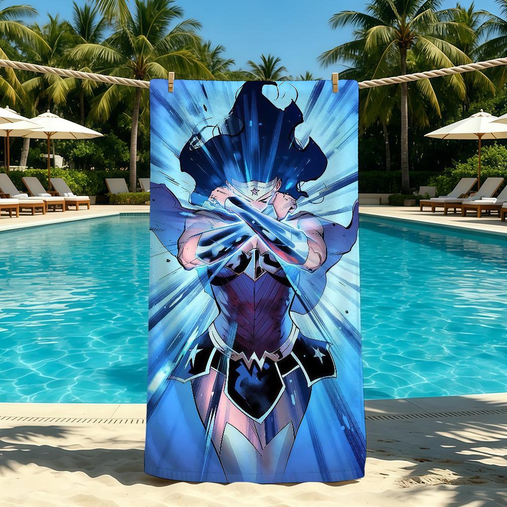D-DC C-Comics Anime Towel For Outdoor Camping Beach Towel Super Absorbent Quick-Drying Summer Towel