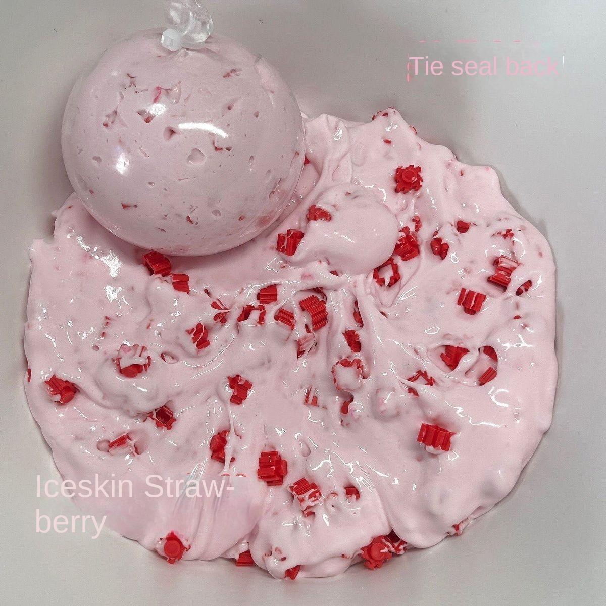 

Building Block Pinch Toy TPR Handmade Ball Toy Kawaii Fidget Toy Children Strawberry