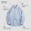 VANCL Men's Striped Oxford Long Sleeve Shirt
