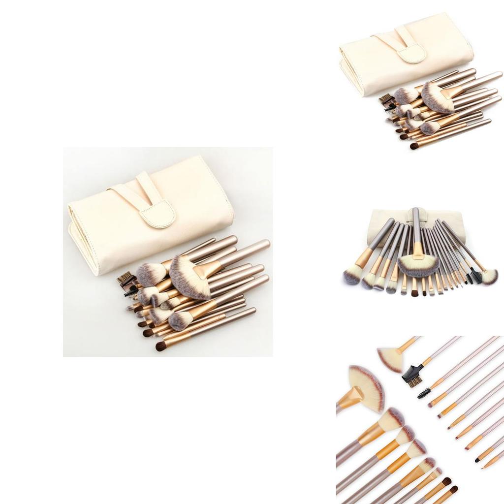 Makeup Brush Set With 12 Synthetic Fiber Brushes For Professional And Gift Use