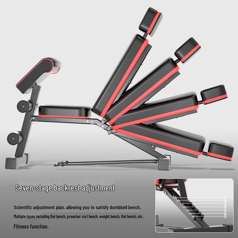 WEZHO 13-in-1 Adjustable Dumbbell Bench with Lumbar Support