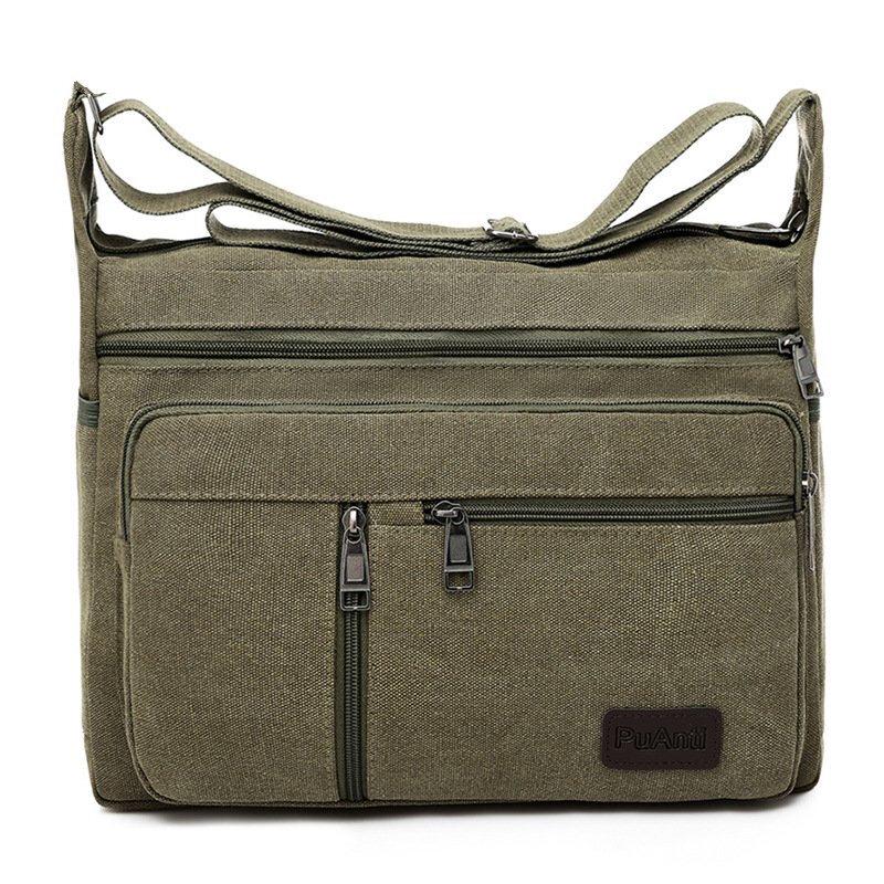 Pánská plátěná taška přes rameno a crossbody Li Shen