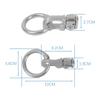 2PCS L-Track Double Stud Tie Down Fitting With O Ring Fixed Anchor Point Tie Down Strap Accessories