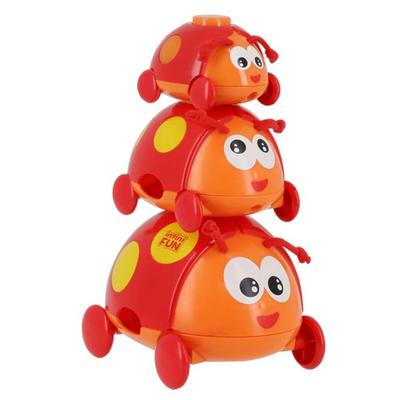 InfiniFun Ladybug Family Stacking Play, Mixed Colors, 1 Set, Korean Baby Products