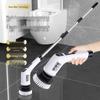 Wireless Multi-Function Electric Cleaning Brush with Rotating Heads for Kitchen and Toilet