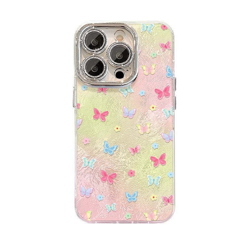 The Colorful Butterfly Is Suitable for Apple 16pro Phone Cases, Huawei P70, 15 Fresh and Elegant, 14 High-end, and 13 Shockproof