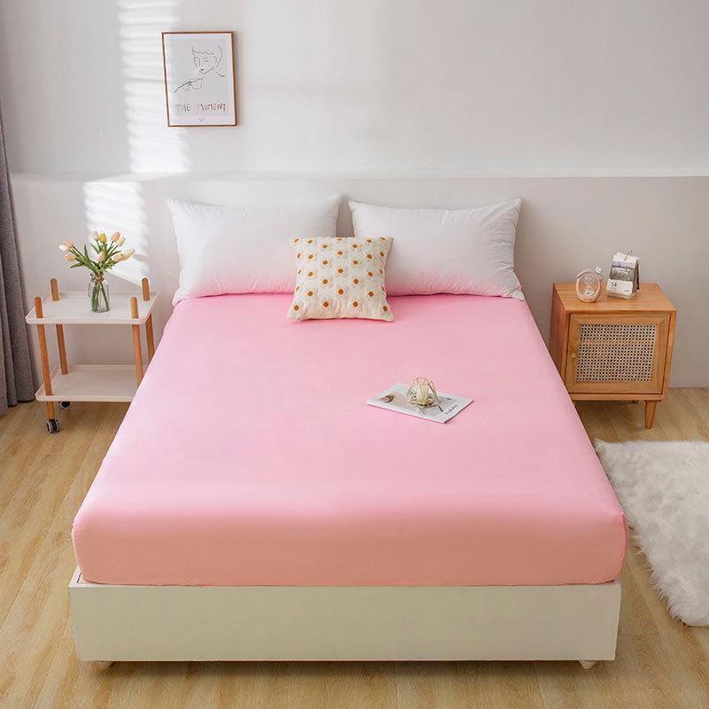 Silný jednobarevný broušený přehoz 1,5-1,8G prostěradlo s gumou pro jednolůžko
