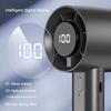 Portable Mini Handheld Fan with LED Display Semiconductor Refrigeration 100 Speeds USB Rechargeable Battery Outdoor Fan
