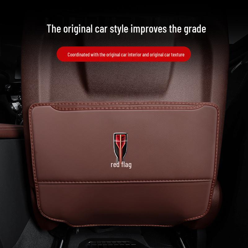Rear Seat Anti-Kick Mats for Hongqi H5/HS5/EHS3/H7/H9/HS7 Car Interior Decoration