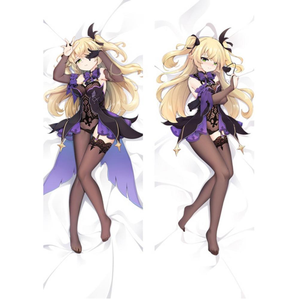 60x180cm Game Genshin Impact Fischl Dakimakura Double Side Printed Pillow Case Male Otaku Hugging Fullbody Cushion Cover Gift