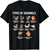 Grappig Soorten Eekhoorns Shirt – Eekhoorn Liefhebber Cadeau T-shirt Unisex
