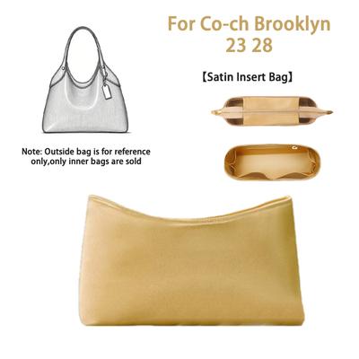 EverToner Organizer-Einsatz für Co-ch Brooklyn 23 28 DuPont-Papier/Filz/Satin Aufbewahrungstasche Stütze Handtaschen-Liner Taschen Zubehör