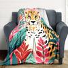 1pc Cheetah Print Blanket - Perfect Gift for Birthdays, Christmas & Halloween- Soft, Warm & Versatile yy250909152