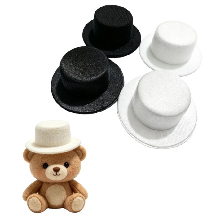 Small Costume Hat Accessory for Handmade Craft Display, Mini Hat Embellishment for Doll Outfit Accessory and Sewing Project Styling Use