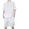 2023 Men's Ice Silk Waffle Casual Summer Set - Short Sleeve T-Shirt & Matching Plus Size Outfit