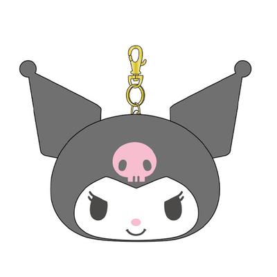 K Company Sanrio Characters Face Pass Case Kuromi SAC-PC-KU