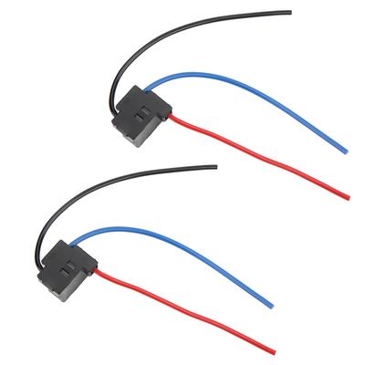 2pcs Headlight Sockets H4 4 Black Headlight Wiring Harness with Wire for Industrial Equipment