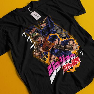 Jojo's Bizarre Adventure T-shirt Anime Manga Graphic Design Shirt Tee All Size