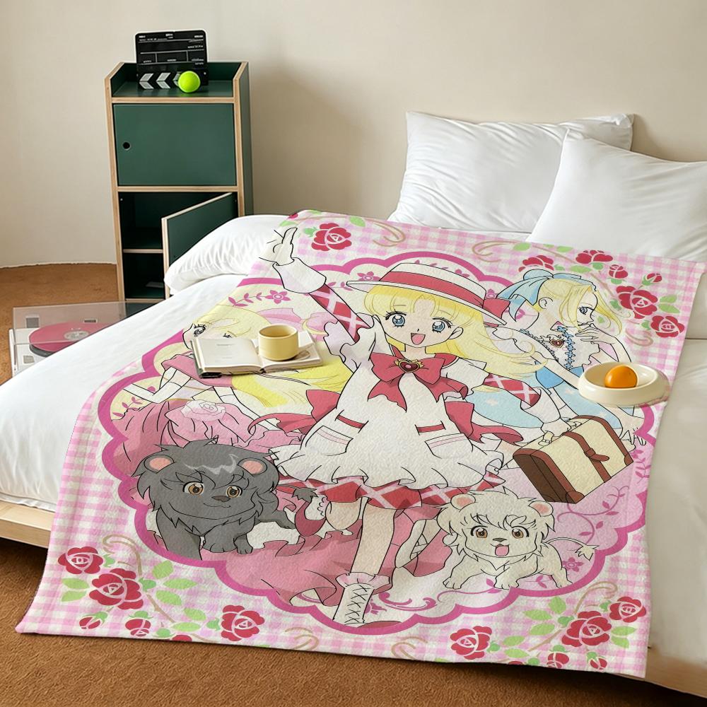 Anime A-Ashita no Nadja Throw Blankets Soft Warm Flannel Blanket Bedding for Bed Living room Home Sofa