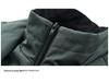 Men's Warm Down Jacket with Detachable Collar - Autumn/Winter Casual Fashionable Suit Style, Fake Two-Piece Design.