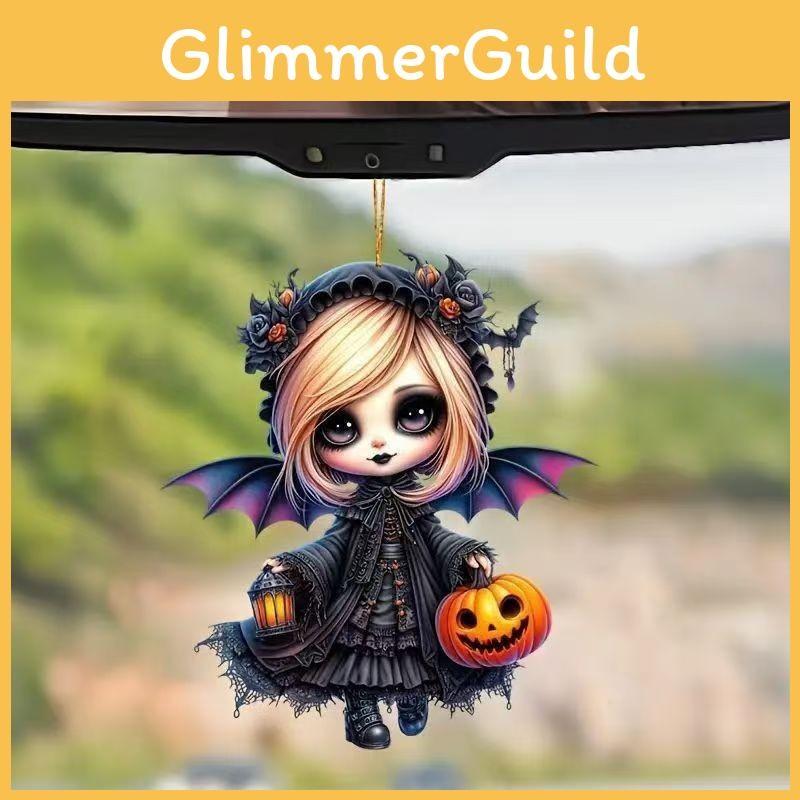 Car Halloween Accessories Acrylic Witch Hanging Decora Holiday Vehicle Interior